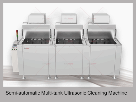 Three Multiple Tank Ultrasonic Cleaning Machine