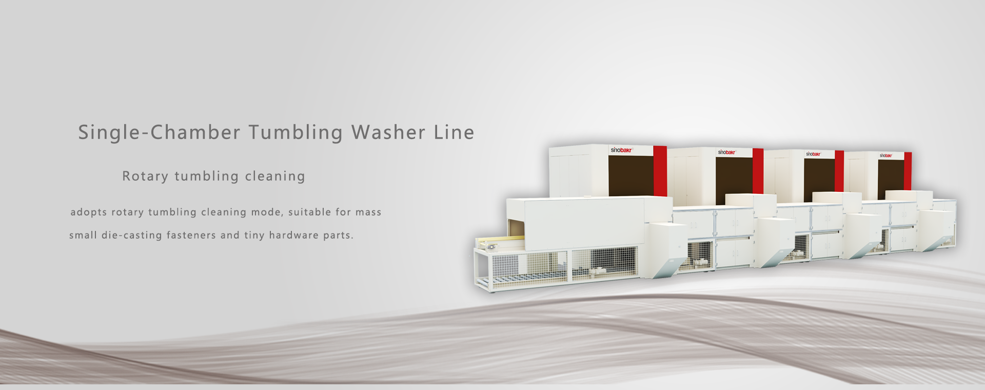 Single-Chamber Tumbling Washer Line